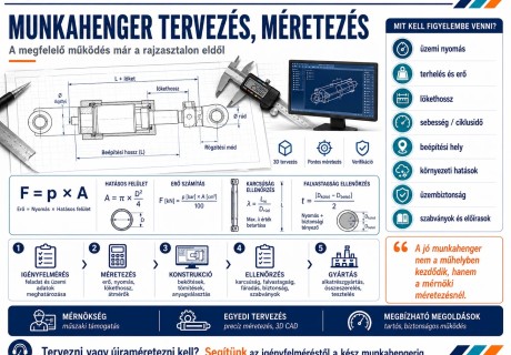 Munkahenger-tervezés és méretezés